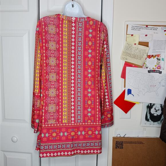 Lily by Firmiana Tunic Style Boho Top NWT Size Medium - Picture 4 of 9